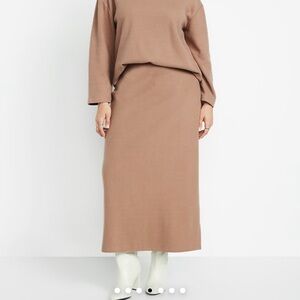 Cozy Knit Midi Skirt